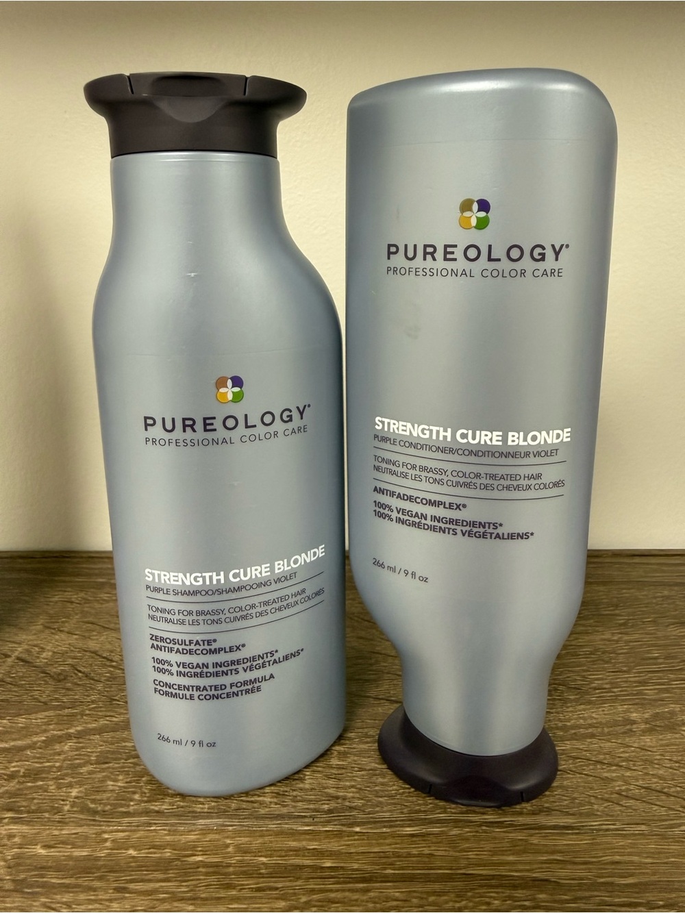 Pureology Strength Cure Blonde Purple Shampoo and Conditioner 9 fl oz Bundle